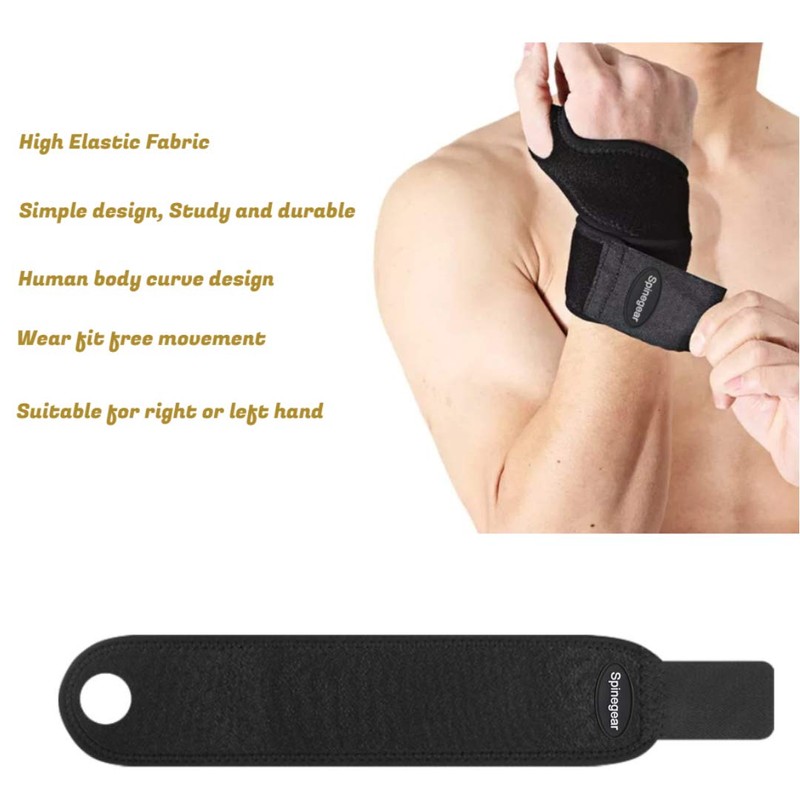 Spinegear Wrist Brace with Thumb Stabilizer for Sports, Joint Pain,