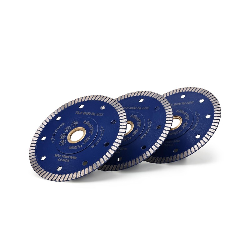 OSTEK 3Pcs Super Thin 4.5" Turbo Porcelain Tile Blade,Diamond Tile
