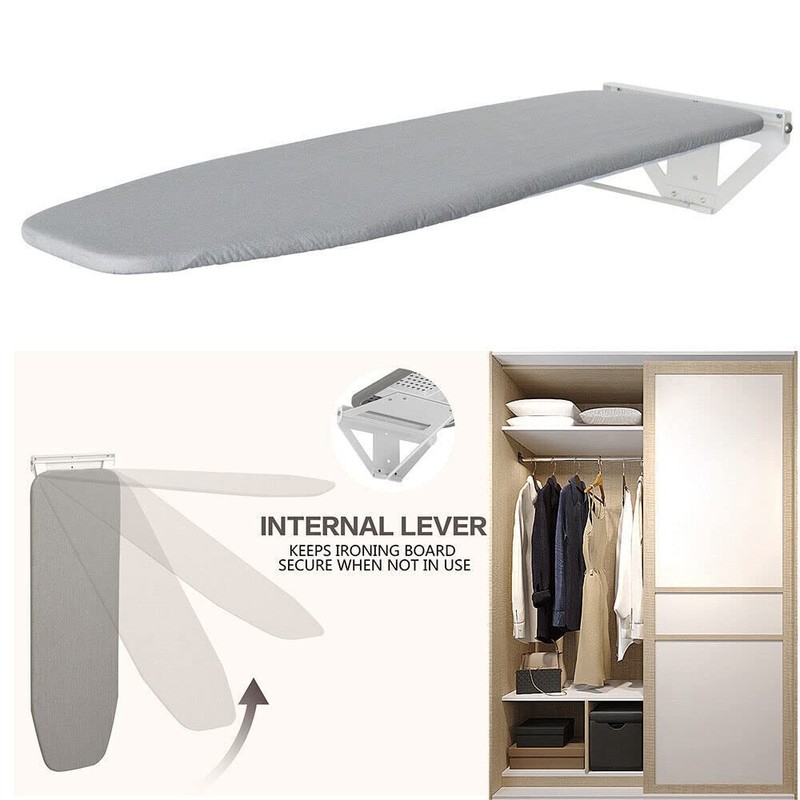 Wall Mounted Ironing Board Adjustable Height Fold Away Iron Board