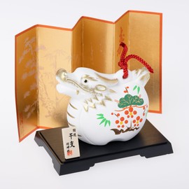 Seto Pottery Sha 2024 Zodiac Figurine Figurine Compact Dragon Dragon Tatsu New Year Ornament Kaiyun Shochiku Bumitatsu Fukushin Large Shoho Kiln 105