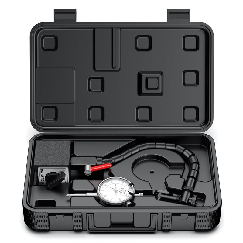 HDLNKAK Dial Indicator 0-1'' with Magnetic Base, Dial Indicator Tools