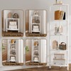 VIMBER Corner Shelf, 5-Tier Corner Bookshelf, Industrial Corner Ladder Shelf,