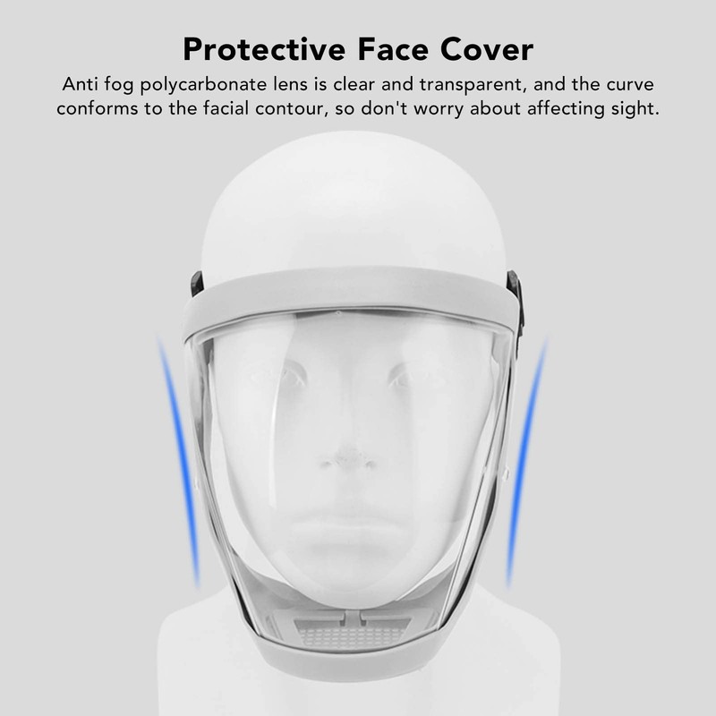 Protector Cubierta Facial, 2 Piezas Cubierta Protectora Transparente Antivaho, Protector
