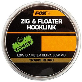 Fox Zig & Floater Hooklink 100metres spool 12lb 0.28mm Trans Khaki c/o Reelfishing