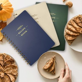 Perfect Blank Recipe Book-Recipe Book to Write in Your Own Recipes,Hardcover Personal Blank Recipe Book, Recipe Notebook Hold 144 Exclusive Formula Recipes (Set of 3 colors)