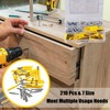 BESTYCHAO 210pcs Self Drilling Drywall Anchors, 7 Sizes Plastic Hollow