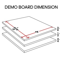 AAMA Martial Arts Taekwondo Karate Demonstration Breaking Board Bundle - 3/8" Thick (80pcs/Bundle)