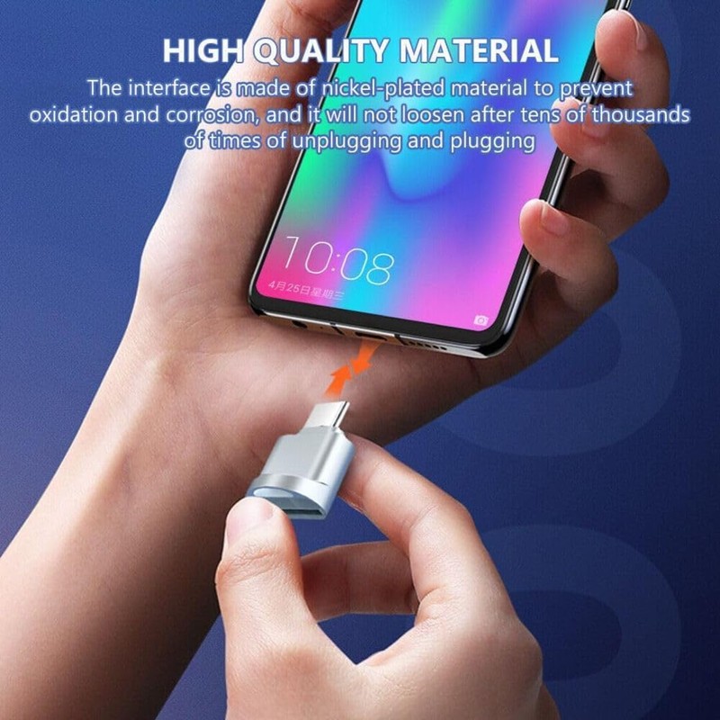 Micro SD Card Reader, USB C to SD/TF Card Reader,