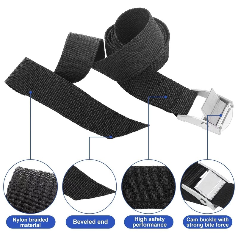 BLAZDEVE 5Pack Ratchet Tie Down Straps, 16 Ft Adjustable Lashing