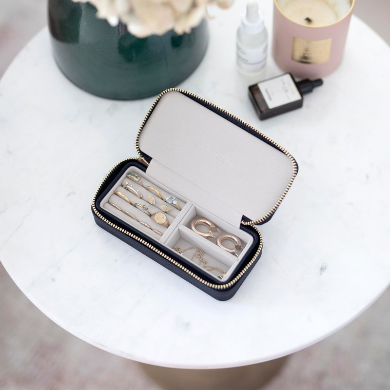 Stackers Navy Medium Travel Box