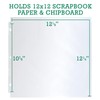 Samsill Scrapbook Refill Pages 12x12 Inches, 100 Pack, Super Heavyweight,