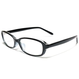 Berkut 1040105 Original Model Change Date Glasses, Sunglasses, Kurobutchi, Colored, Thin Frame, Lightweight, Fatigue, Easy to the Eyes, Black x Clear