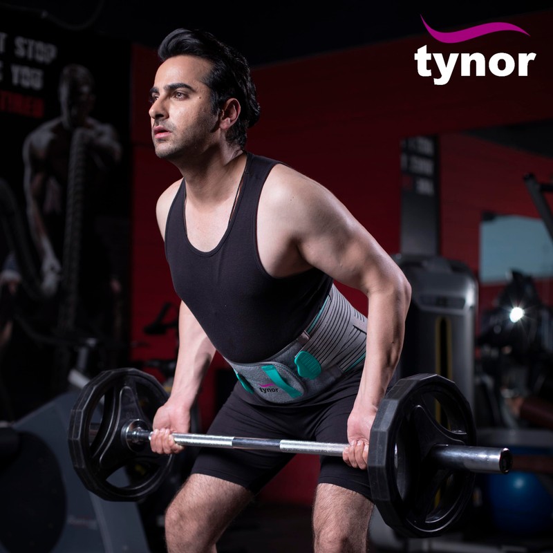 Tynor LS Belt Lumbopore, Grey, XL, 1 Unit