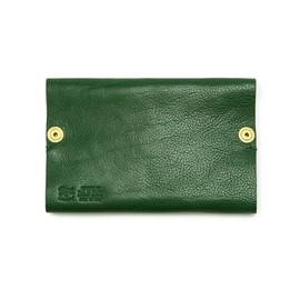IL BISNOTE Tissue Case, Leather, Genuine Leather, Cowhide Leather, Black