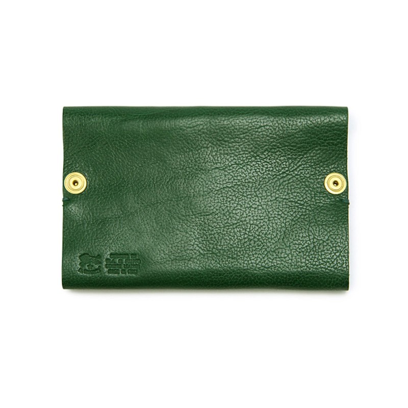 IL BISNOTE Tissue Case, Leather, Genuine Leather, Cowhide Leather, Black