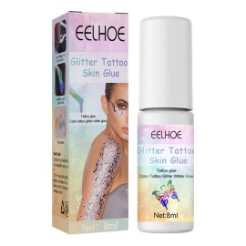 Pegamento De 8 Ml Para Tatuajes Con Purpurina, Botella De Br