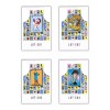 Texben 4 Mandiles Para Cocina Sublimados Lotería Mexicana