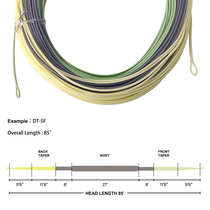 AventikTouch Double Taper Fly Line Long Taped Delicate Presentation Fly