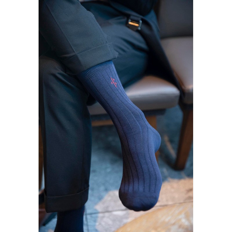 PANDA FOOD Premium Bamboo Ribbed Dress Seamless Socks | Moisture-Wicking,