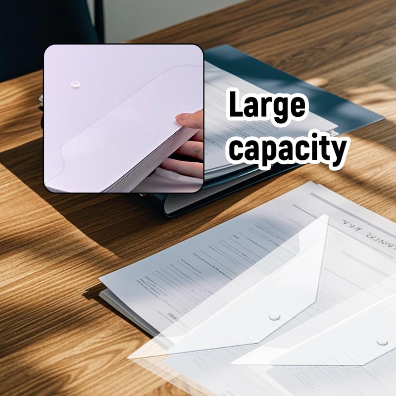 Vxcbad Pack of 30 A4 Lever Arch Files - Transparent