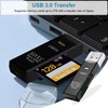 2 PCS USB3.0 SD Card Reader, High Transfer Speed up