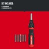 CRAFTSMAN Ratcheting Screwdriver, SpeedDrive, 2” Double Ended Bits Included, Handle