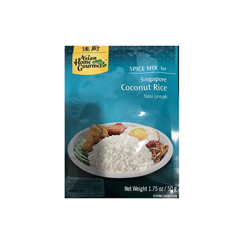 Asian Home Gourmet Spice Paste for Rice: Singapore Coconut Rice