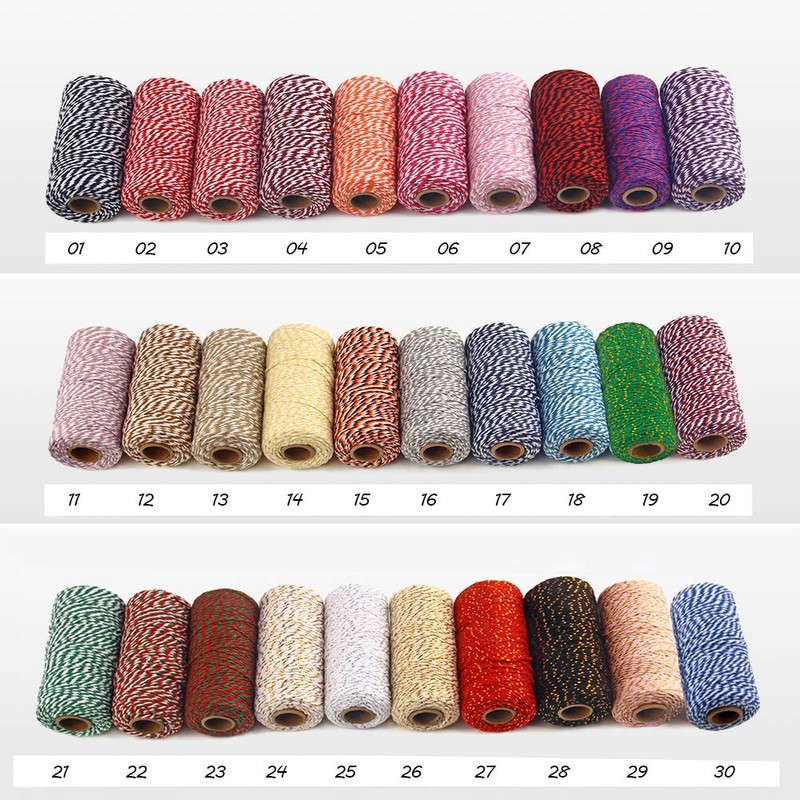 YZSFIRM Cotton Twine String Bakers Rope: 2 Roll Twines for