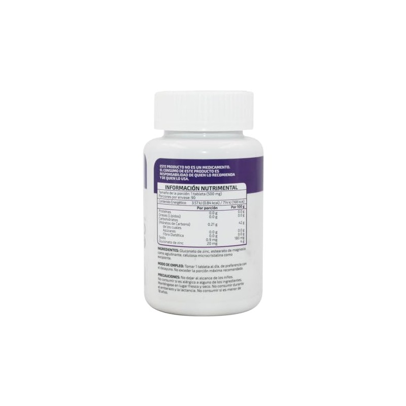 ZINC 90 TABLETAS TECNONATURA