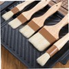 Ciieeo 1pc Wooden Handle BBQ Basting Brush High Temperature Wool