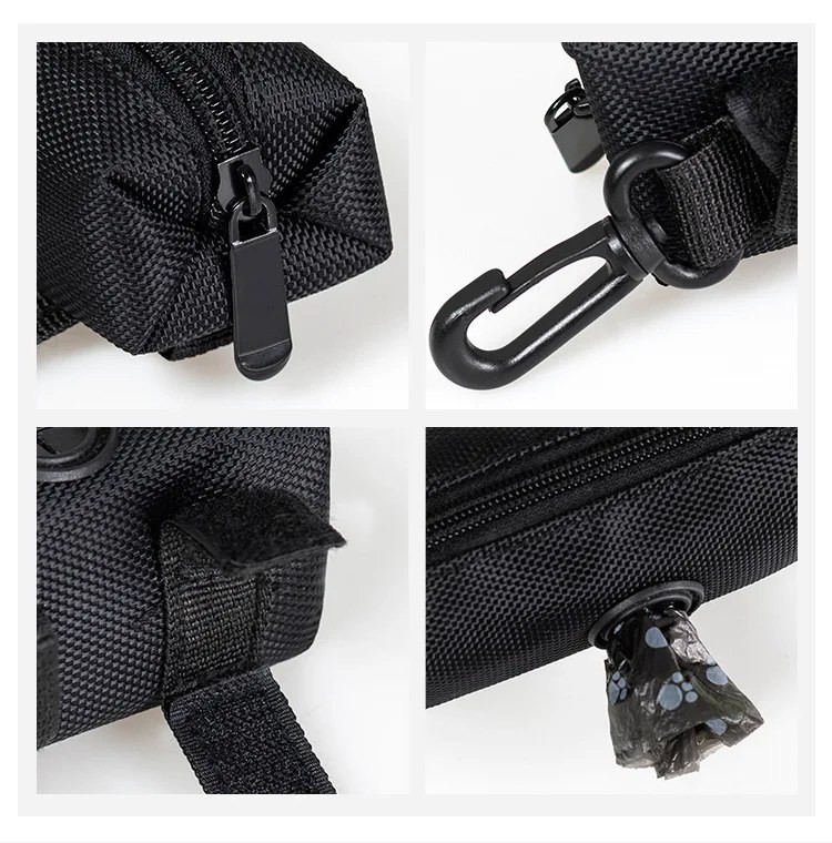 PawComfort Dog Poop Bag Dispenser – Secure Leash Attachment Clip for Daily Walk, Outdoor Pet Travel
