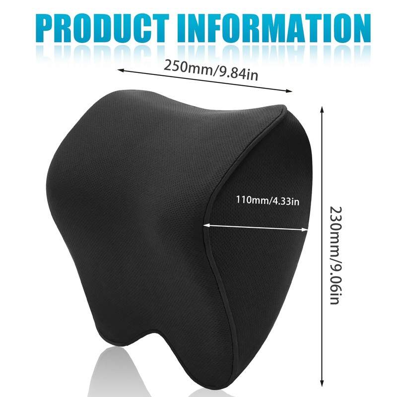 Mumjooyi Car Neck Pillow, Car Headrest Pillow, Soft Car Headrest