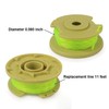 THTEN 11ft 0.080" Replacement Trimmer Spool for Ryobi One Plus