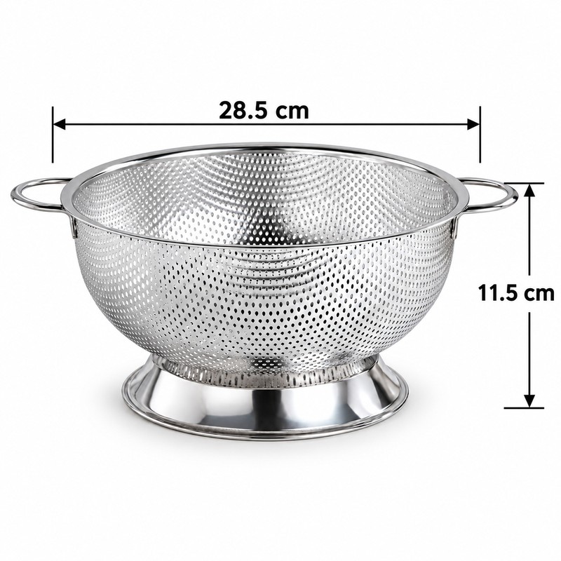Stainless Steel Colander for Washing Vegetables and Draining Pasta –