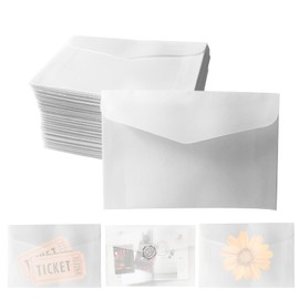 300 Pcs Mini Envelopes, 3.9 × 2.8 Inches Translucent Envelopes for Lottery Tickets, Coins, Stamps, Card Collecting, Wedding Favors and Craft Projects