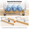 Heavy Duty Clothes Rack Load 620 Lbs, Double Rod Rolling