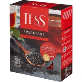 Tess Breakfast Black Tea Rich Noble Taste Of Black Tea With Bright Floral Nuance 100 pcs.