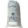 Crystal Clear Plastic Ice Bags with Cotton Draw String, 10