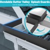 Chiligent 4 Pcs Gutter Valley Splash Guards, Aluminum Roofing Gutter