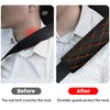 Bittwee Car Seat Belt Pads, 2PCS Leather Seatbelt Covers Protect