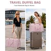 Women Duffle Weekender Travel Bag: Large Duffel Bags with Shoe