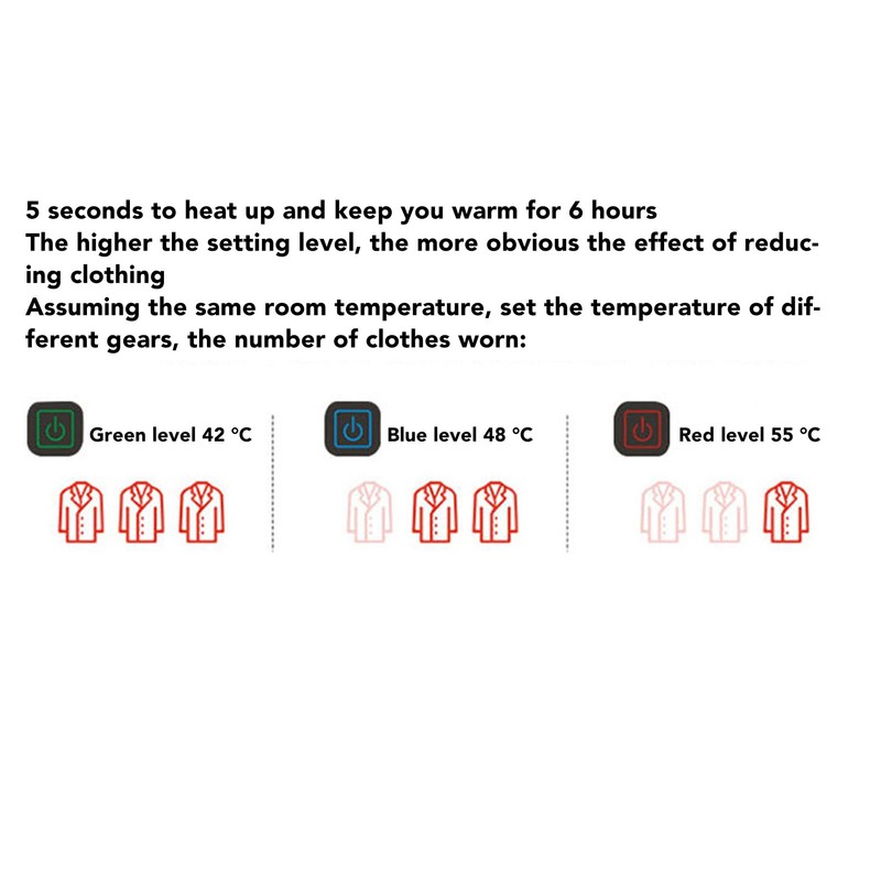 Heating Scarf 3 Levles Temperature Control USB Warm Heated Scarf