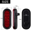 6Pcs 6 Inch Oval LED Trailer Tail Lights 10 LED,
