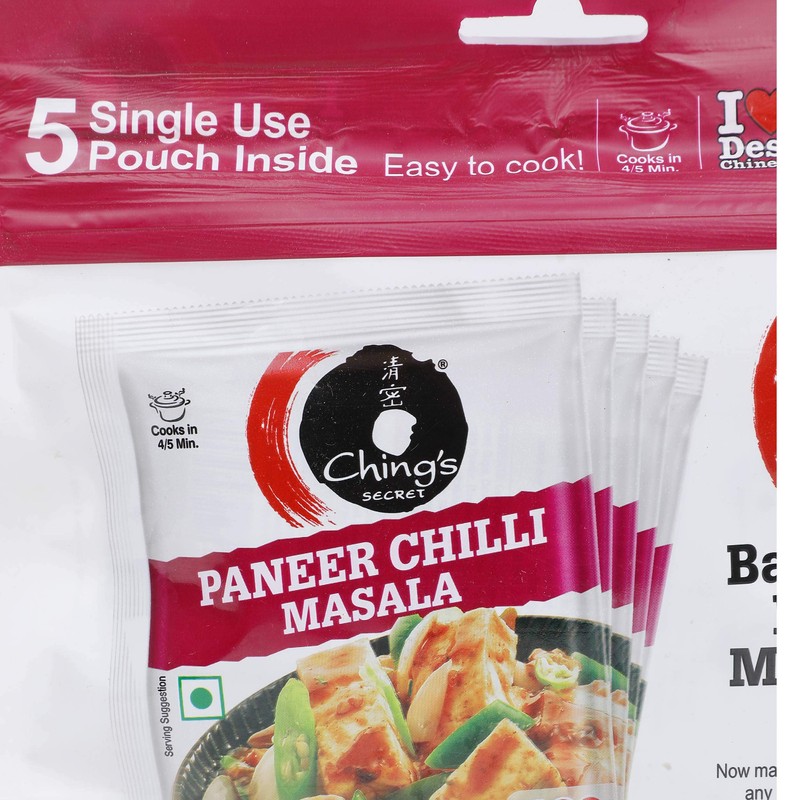 Ching's Secret Paneer Chilli Masala - 5 Single Use Pouch