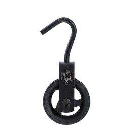 KATSU Tools Pulley Wheel 100mm with Swivel Hook Gin Wheel Scaffolding Hand Wheel Rope Pulley Block Lifting Crane 182121