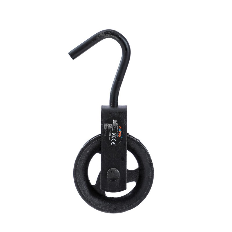 KATSU Tools Pulley Wheel 100mm with Swivel Hook Gin Wheel