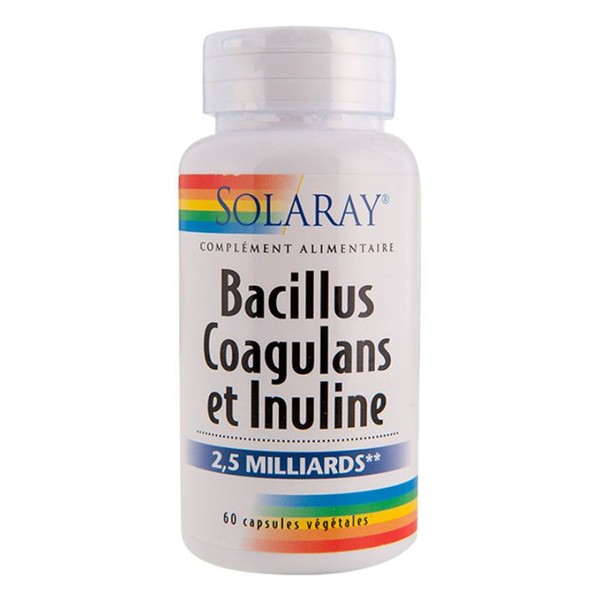 Solaray Bacillus Coagulans et Inuline 60 gélules
