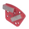 3Pcs Diamond Grinding Shoes 30 Grits Trapezoid Concrete Floor Cutting