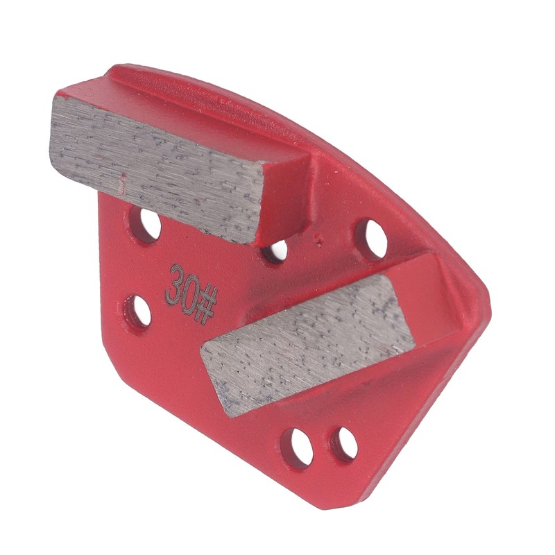3Pcs Diamond Grinding Shoes 30 Grits Trapezoid Concrete Floor Cutting