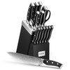 Knife Block Set, FOHERE 14 Pieces Self Sharpening Knife Block